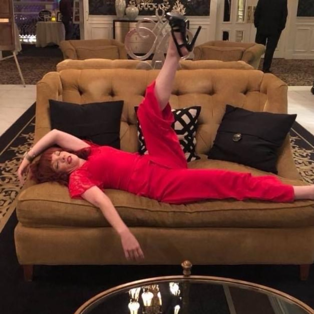 Red Zara Jumpsuit XS
